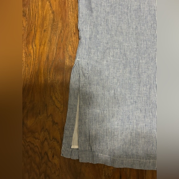 Sleeveless Cotton Maxi Dress With Stripes Size Medium Cottoagcore Modest - Picture 7 of 8